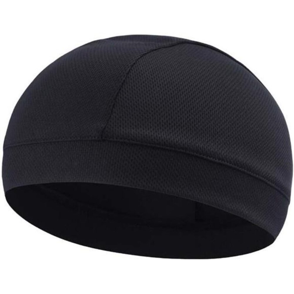 Men Skull Cap Moisture Wicking Helmet Liner Running Beanie Cycling Dome Sweatban